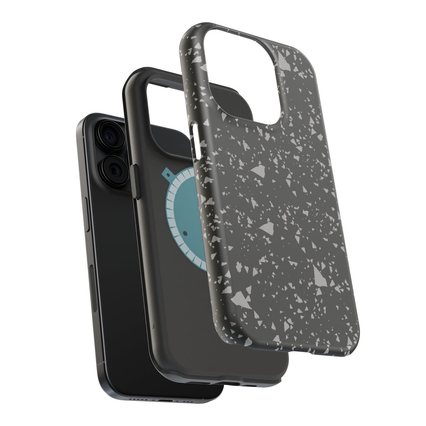 Black Terrazzo MagSafe Tough Case