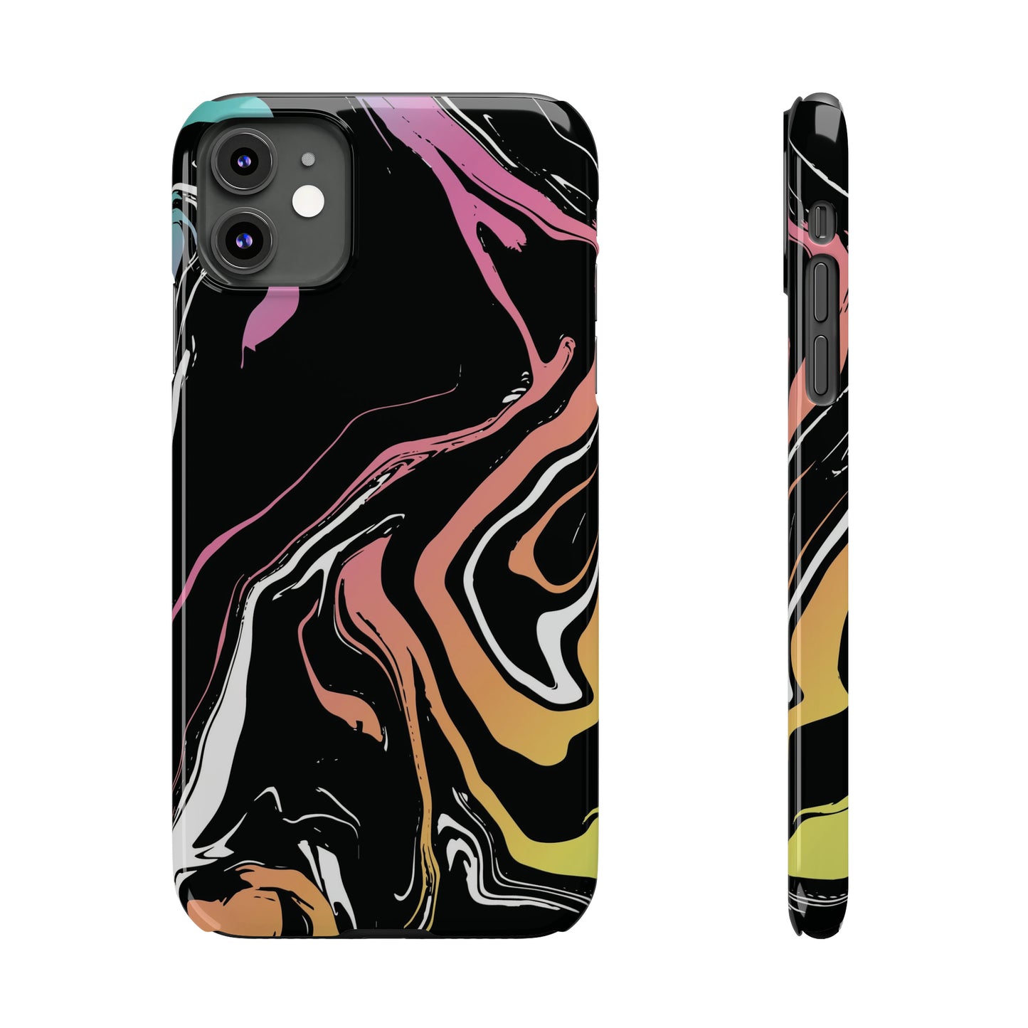Acid marble pattern Snap Case