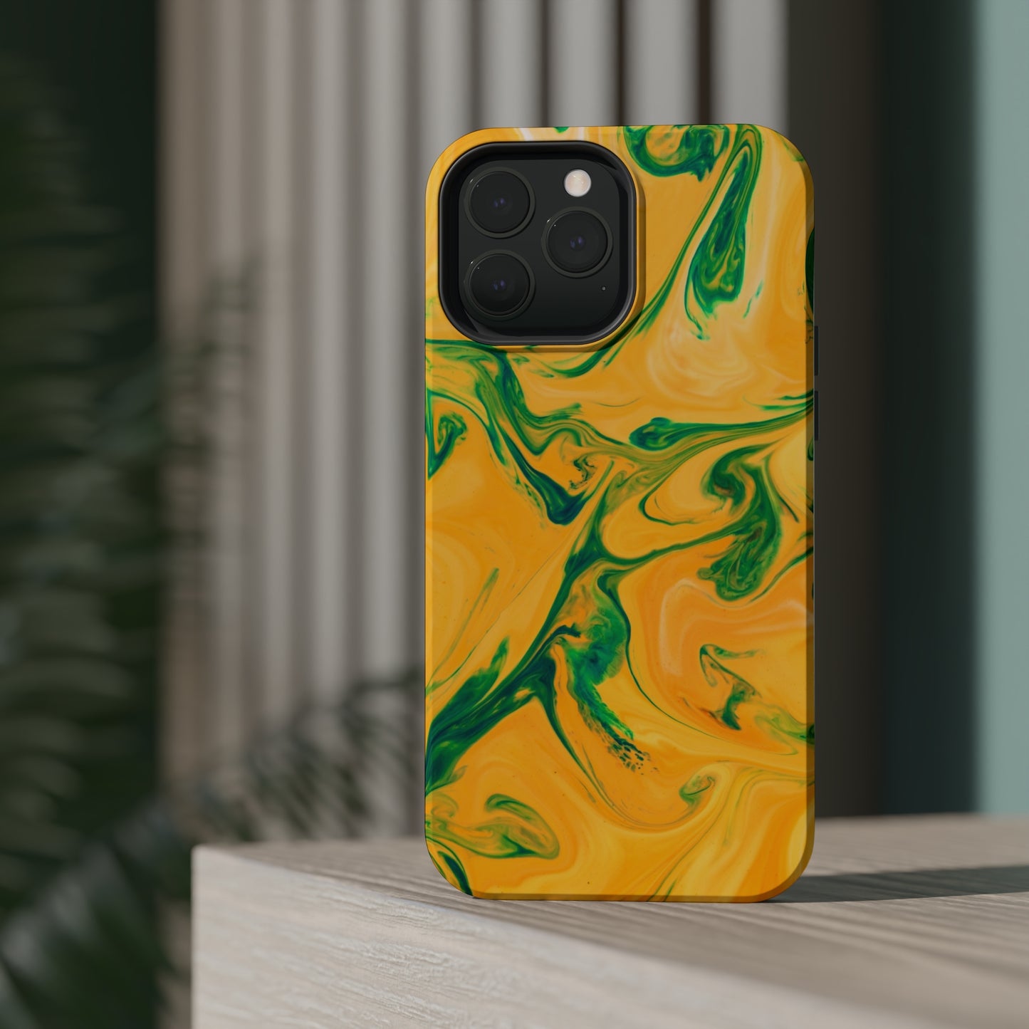 Lime Liquid marble MagSafe Tough Case