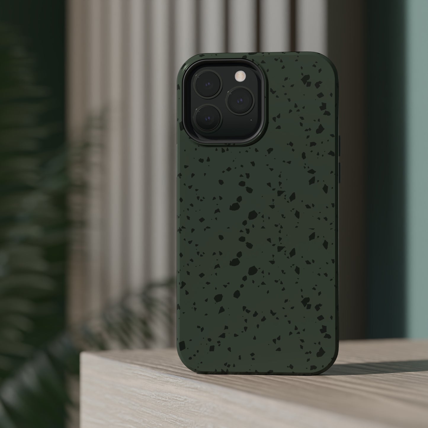 Olive Green Terrazzo MagSafe Tough Case