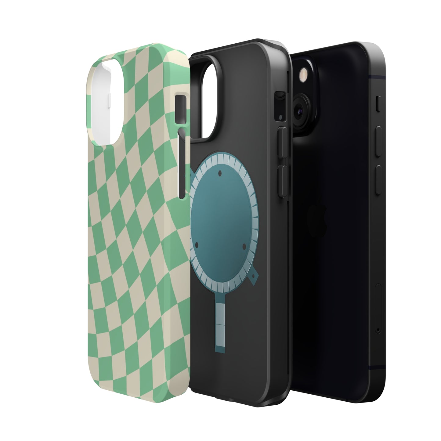 Pistachio Checkers MagSafe Tough Case