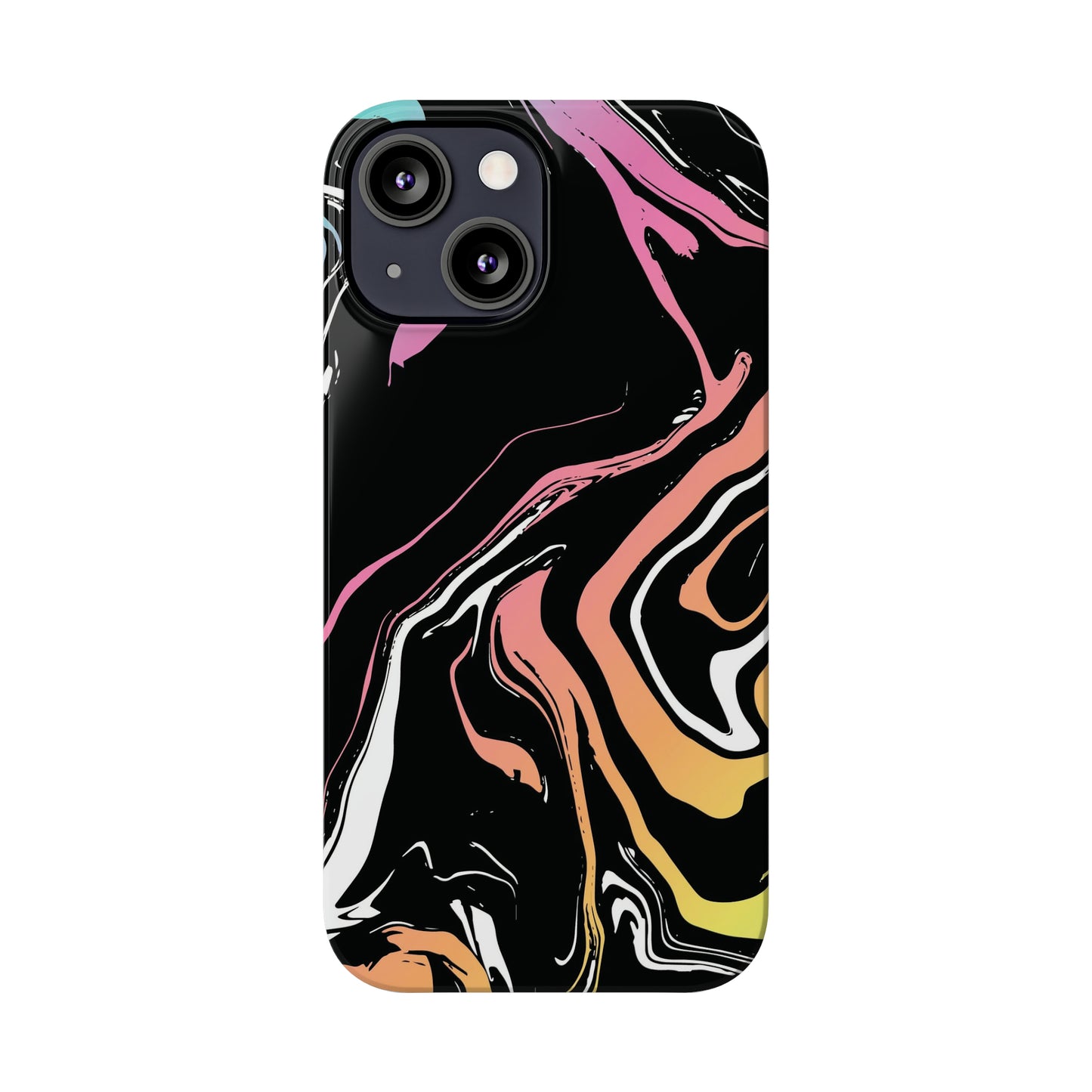 Acid marble pattern Snap Case