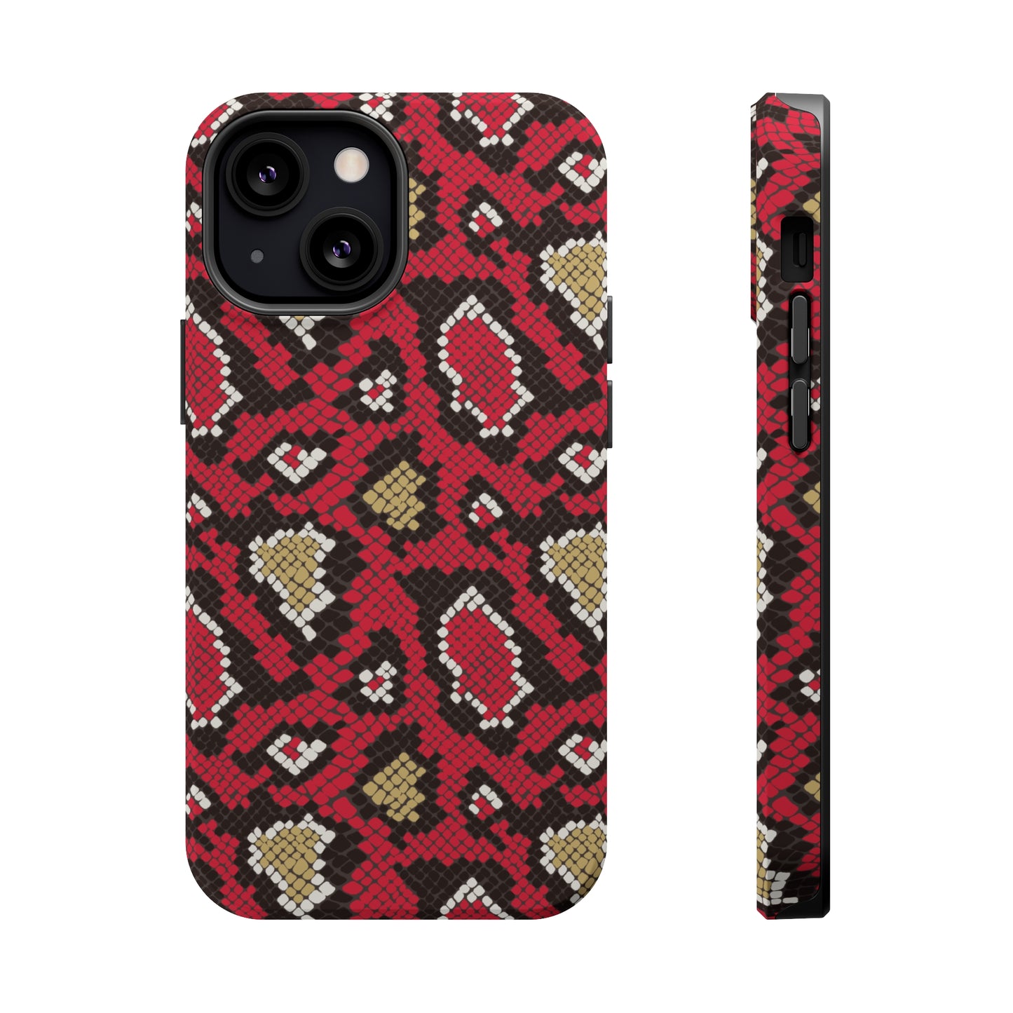 Red Snake Skin MagSafe Tough Case