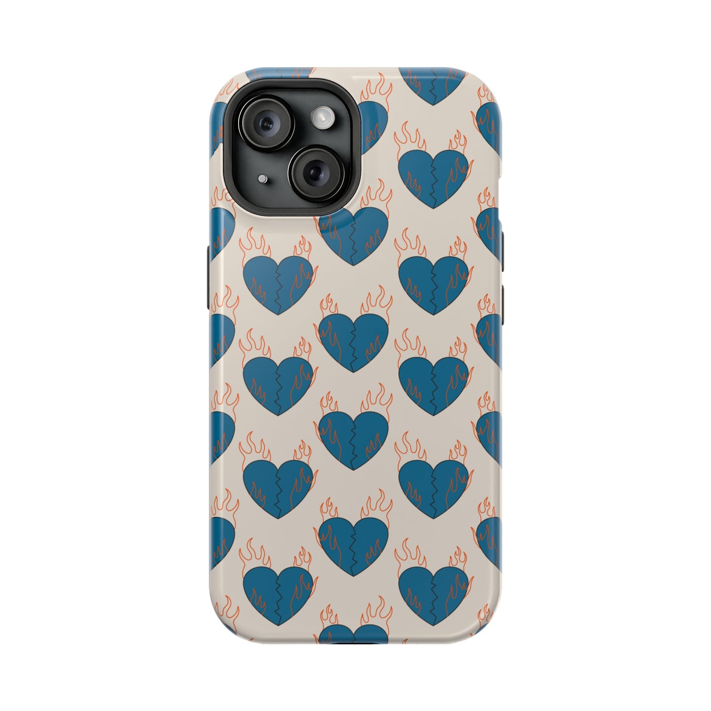 Flaming Broken Love MagSafe Tough Case