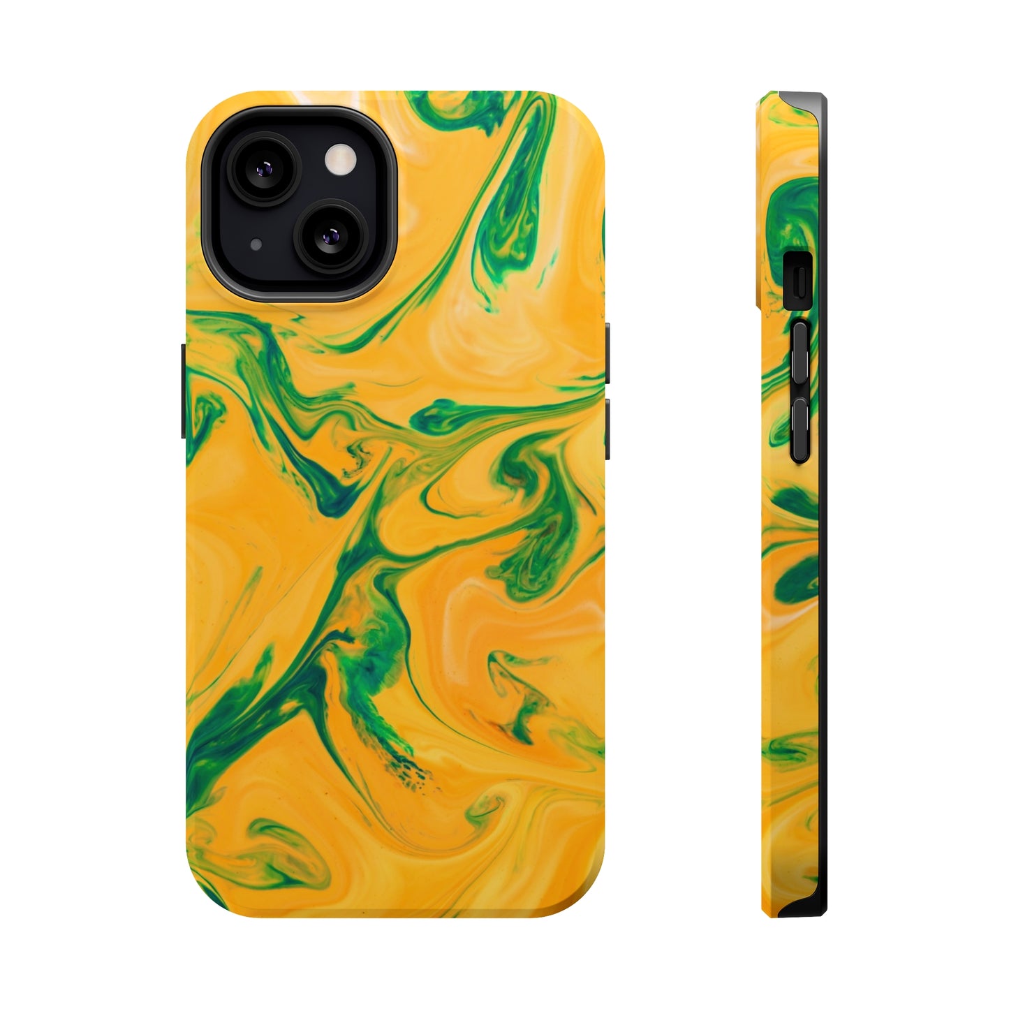 Lime Liquid marble MagSafe Tough Case