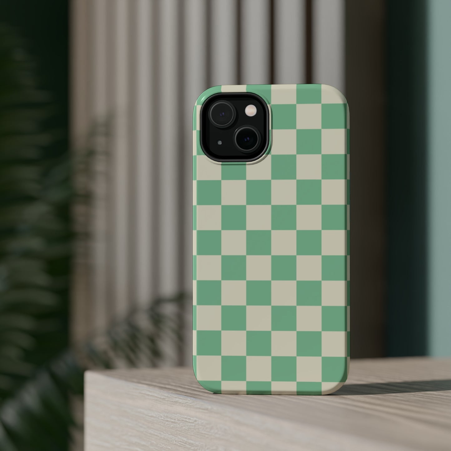 Retro Mint Checkers MagSafe Tough Case