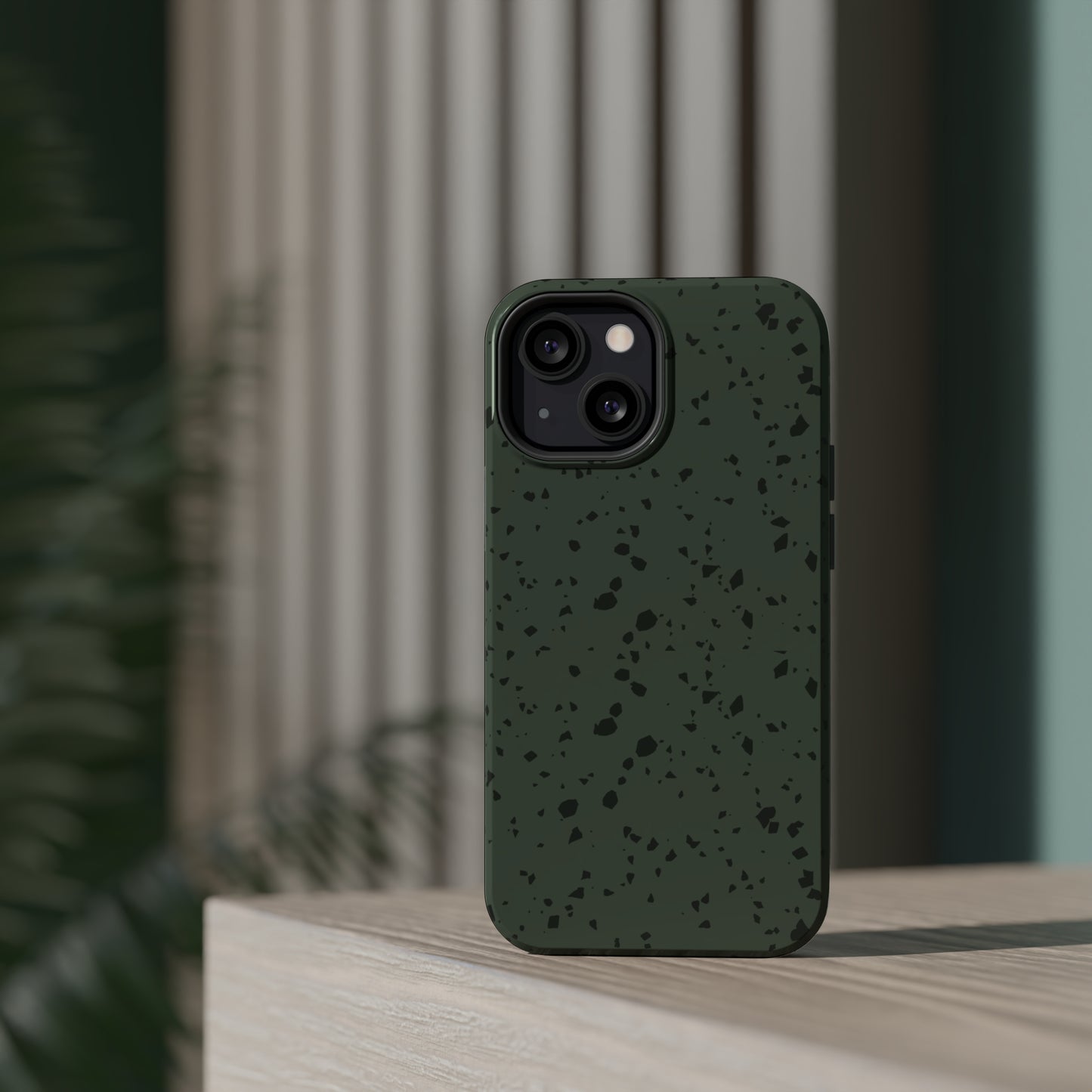 Olive Green Terrazzo MagSafe Tough Case