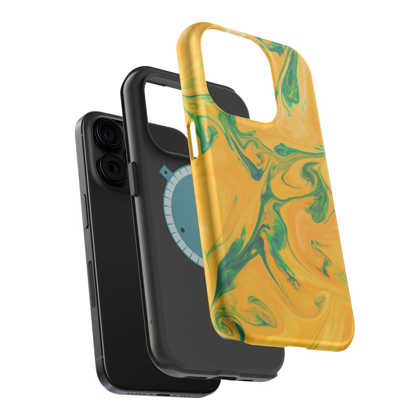 Lime Liquid marble MagSafe Tough Case