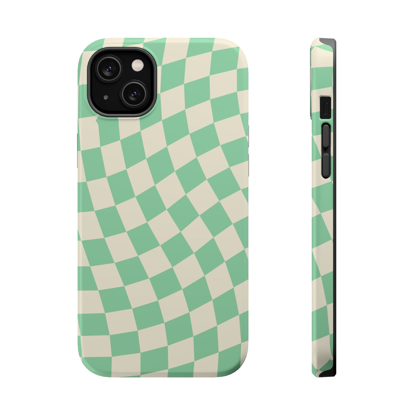 Pistachio Checkers MagSafe Tough Case