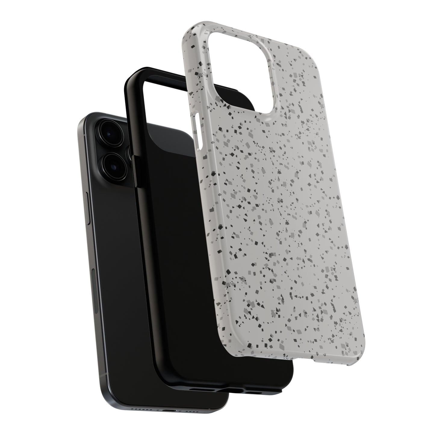 Grey Terrazzo Tough iPhone Case