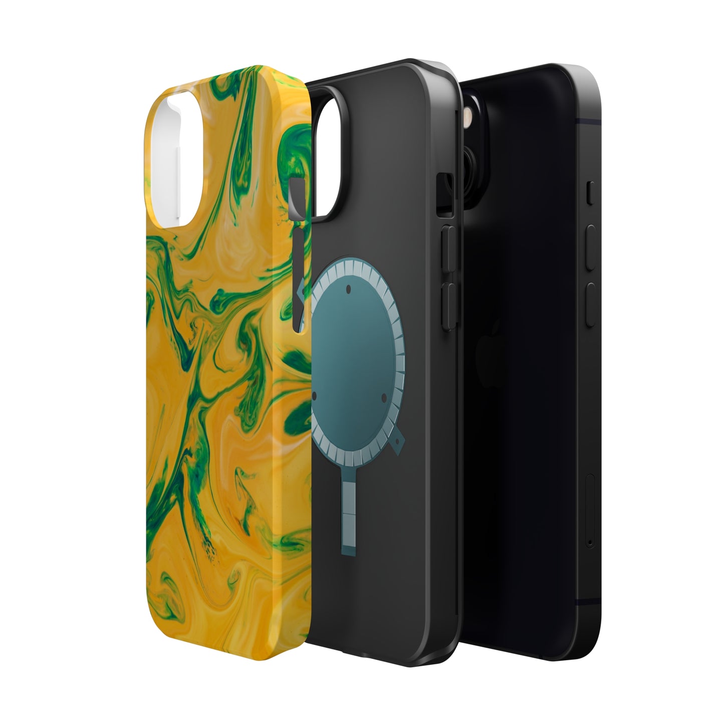 Lime Liquid marble MagSafe Tough Case