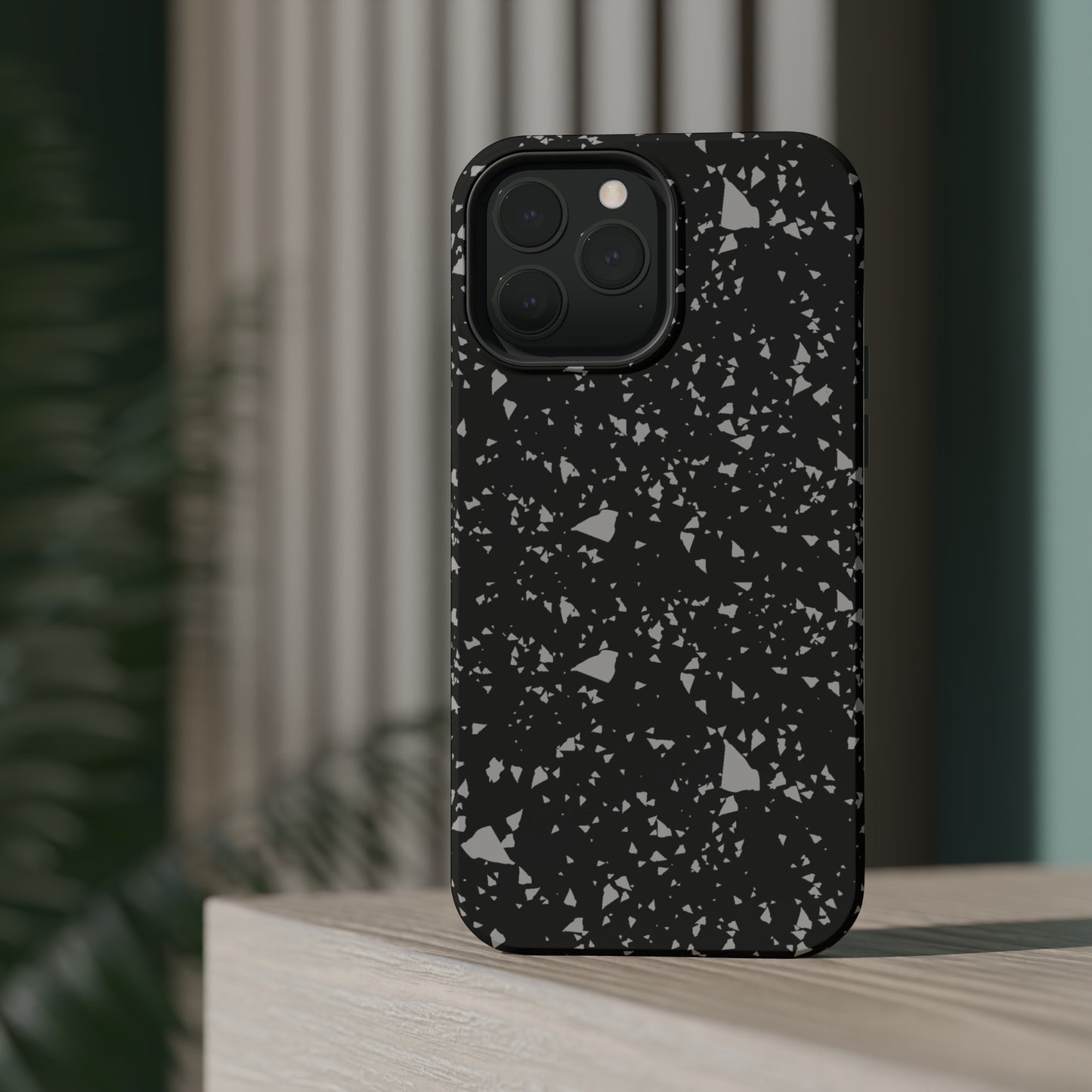 Black Terrazzo MagSafe Tough Case