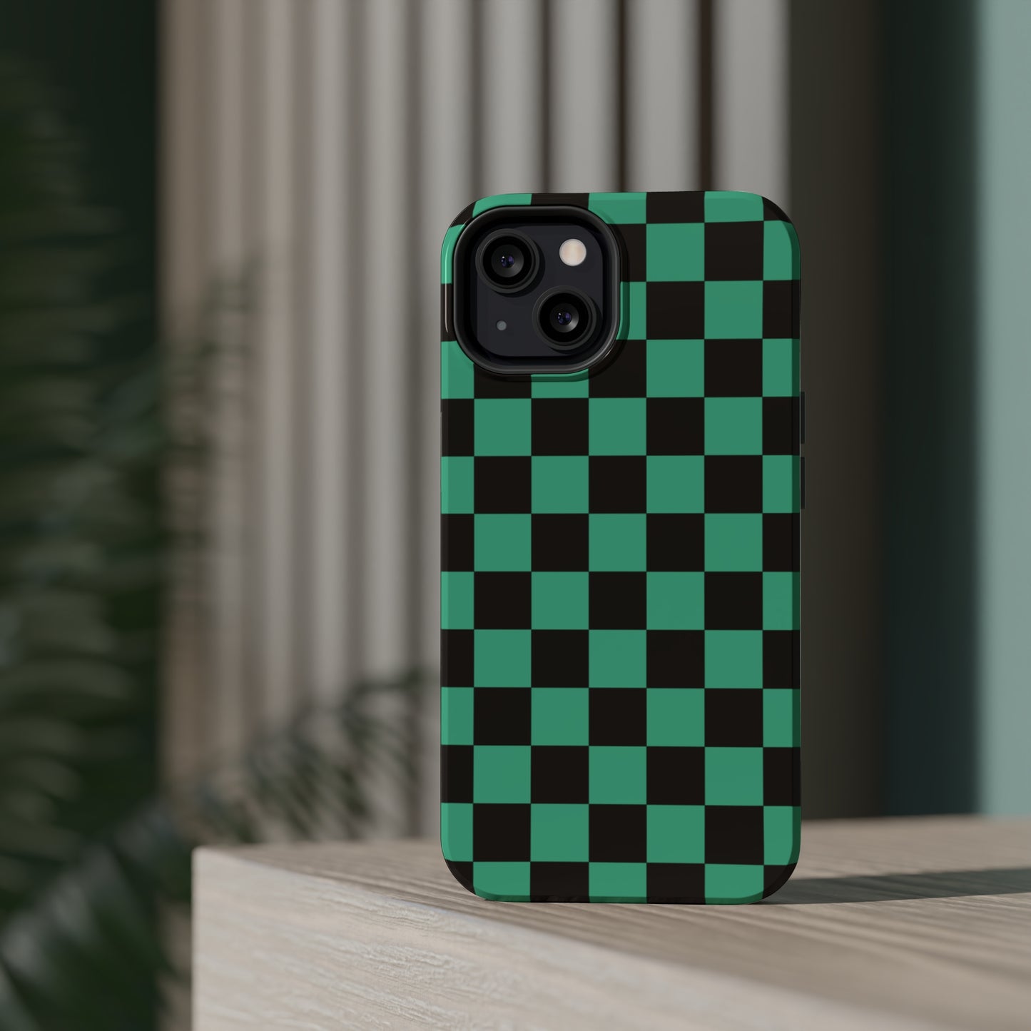 Green Checkers MagSafe Tough Case