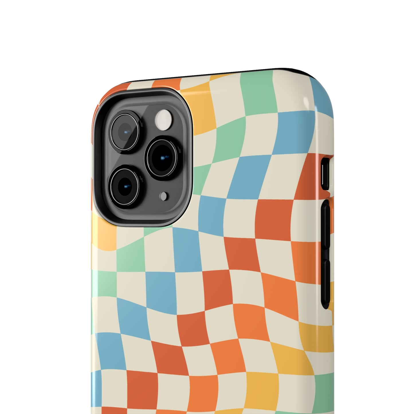 Retro Crazy Checkers Tough iPhone Case