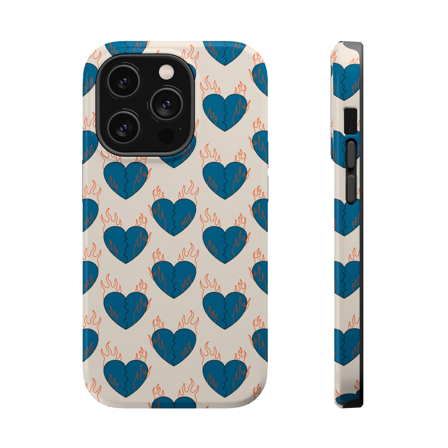 Flaming Broken Love MagSafe Tough Case