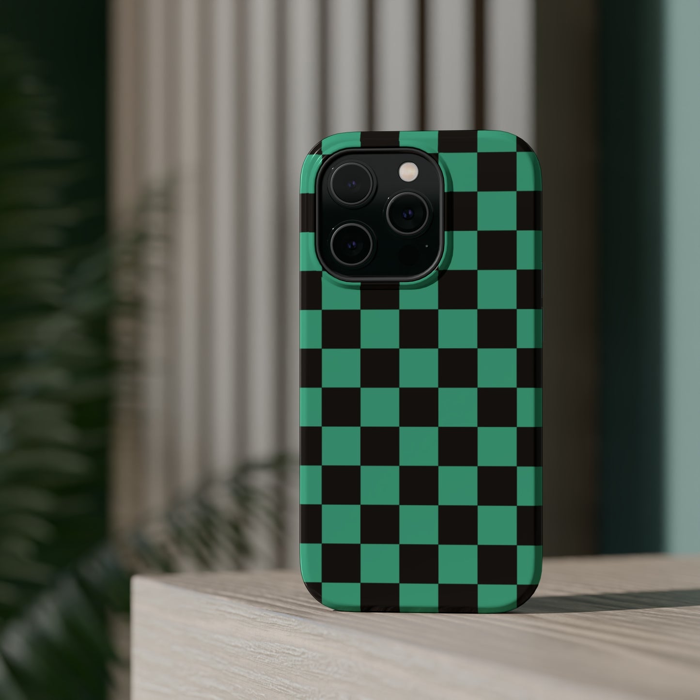 Green Checkers MagSafe Tough Case