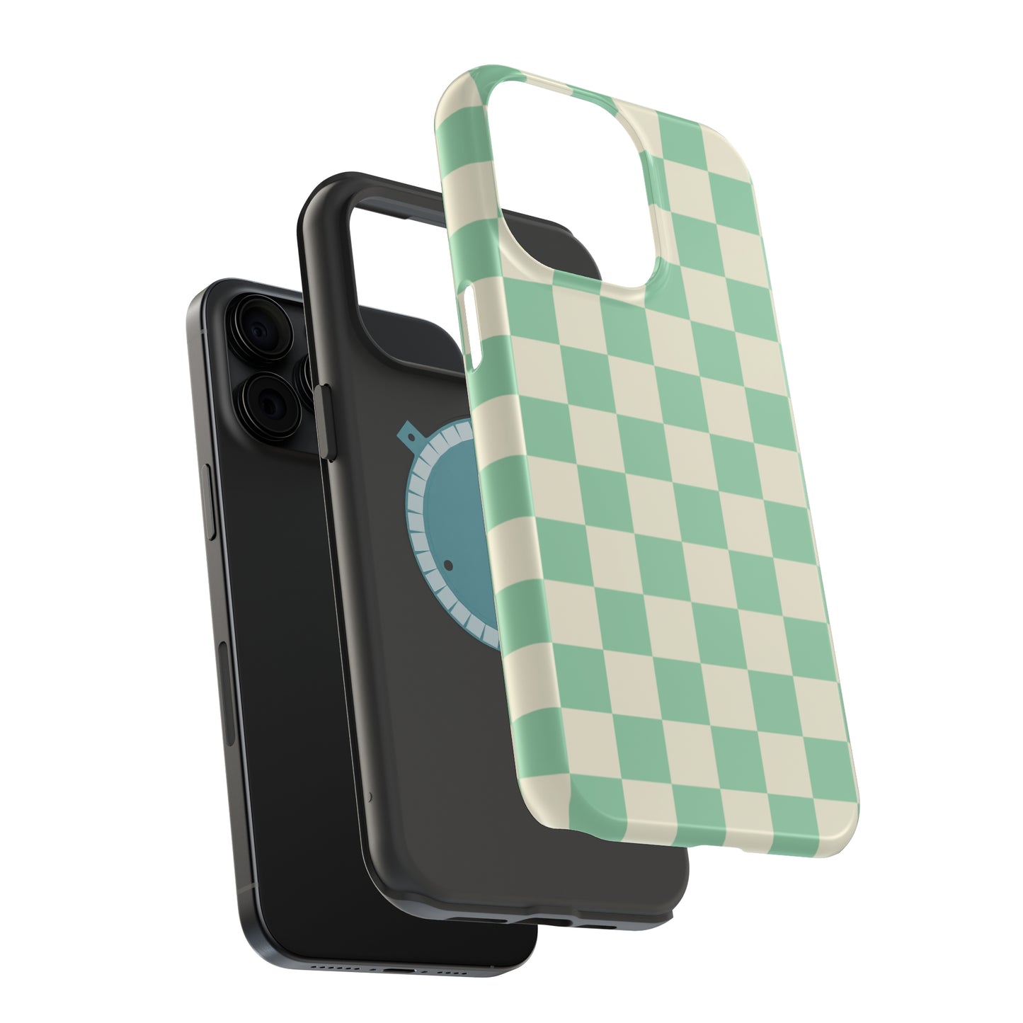 Retro Mint Checkers MagSafe Tough Case