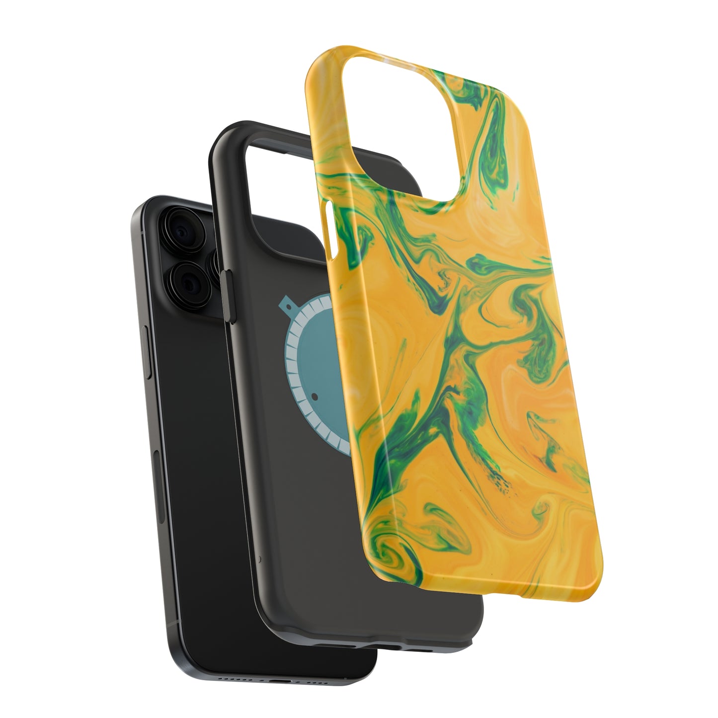 Lime Liquid marble MagSafe Tough Case