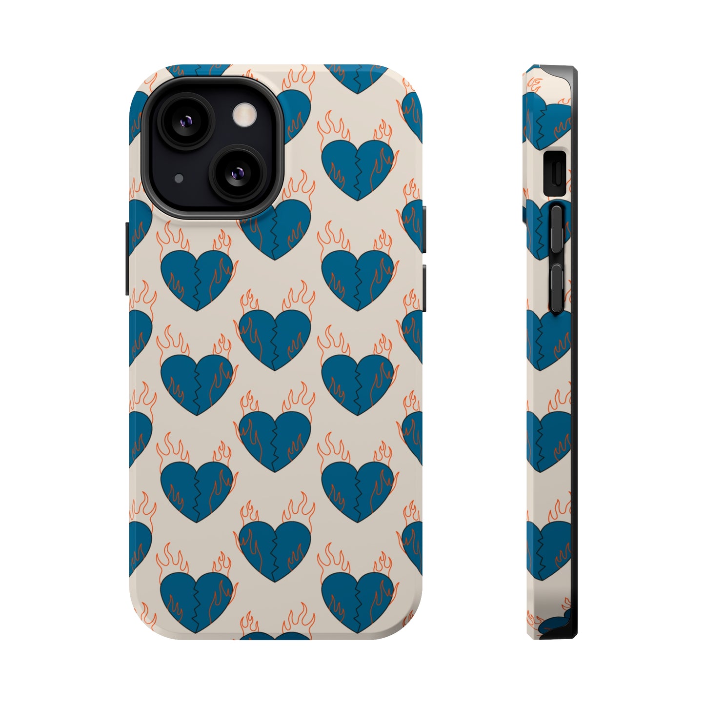 Flaming Broken Love MagSafe Tough Case