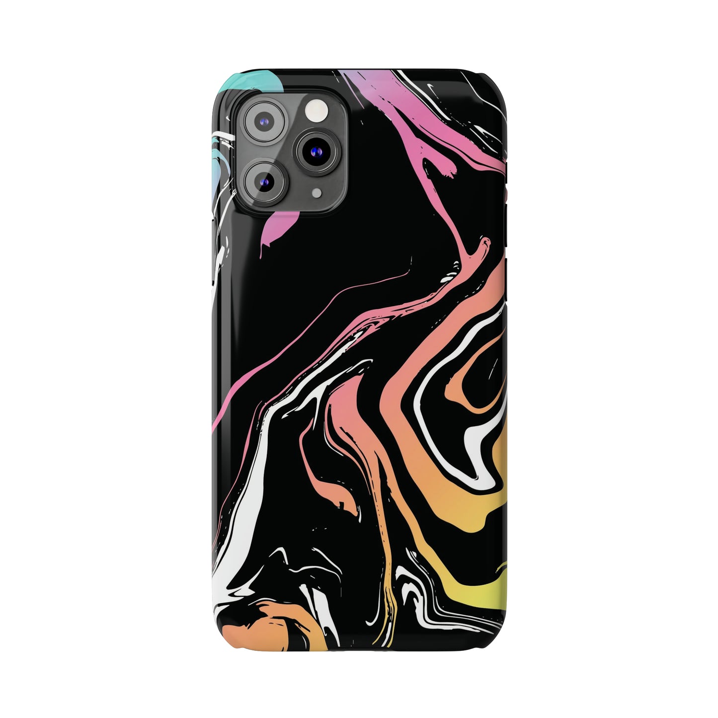 Acid marble pattern Snap Case