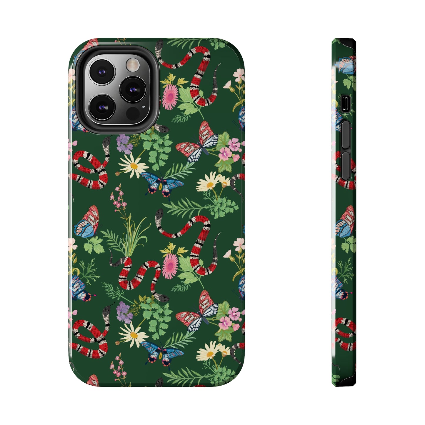 Tropical Chaos Pattern Tough iPhone Case