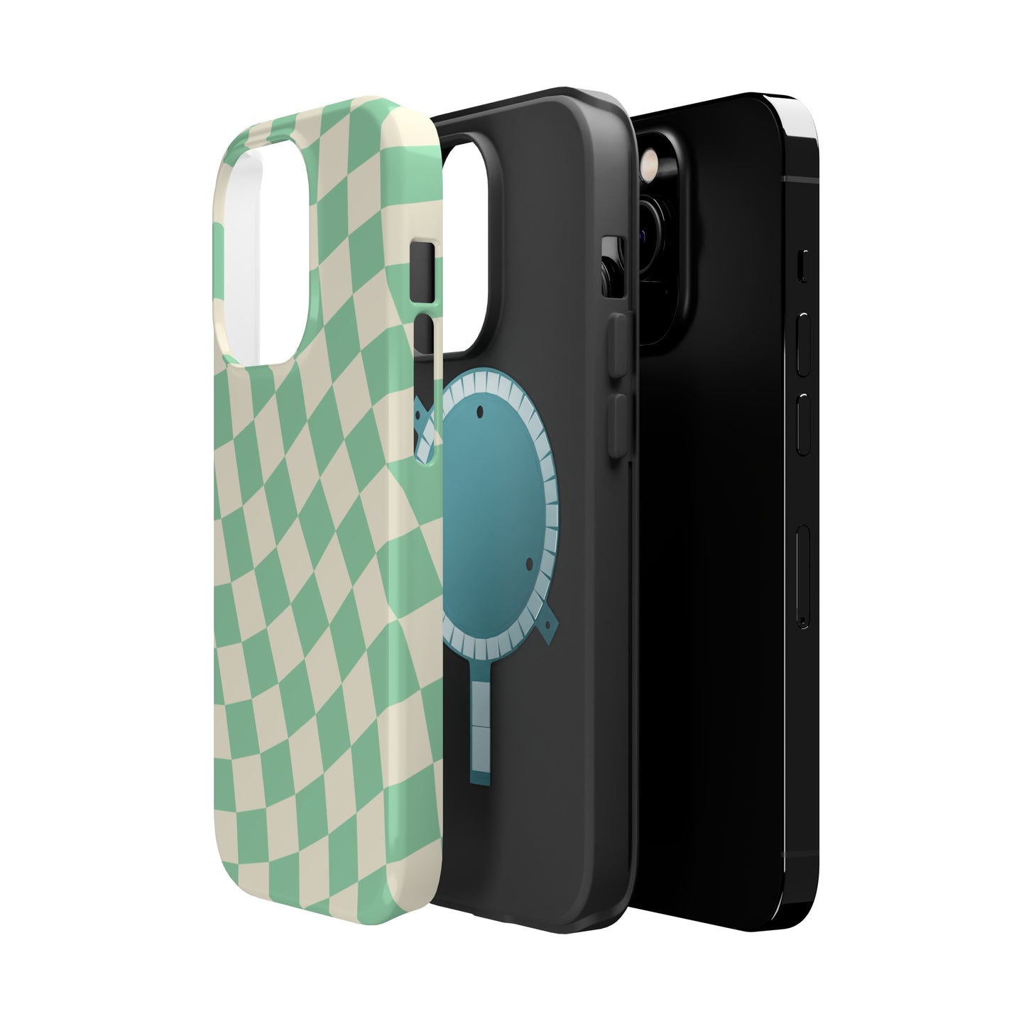 Pistachio Checkers MagSafe Tough Case