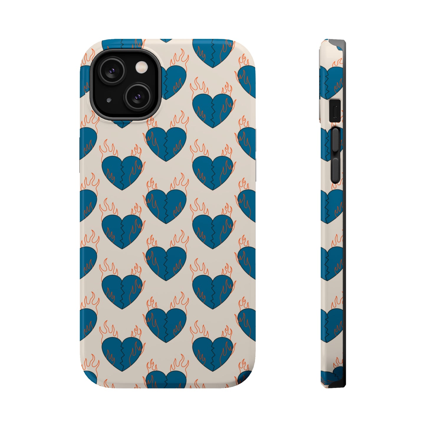 Flaming Broken Love MagSafe Tough Case