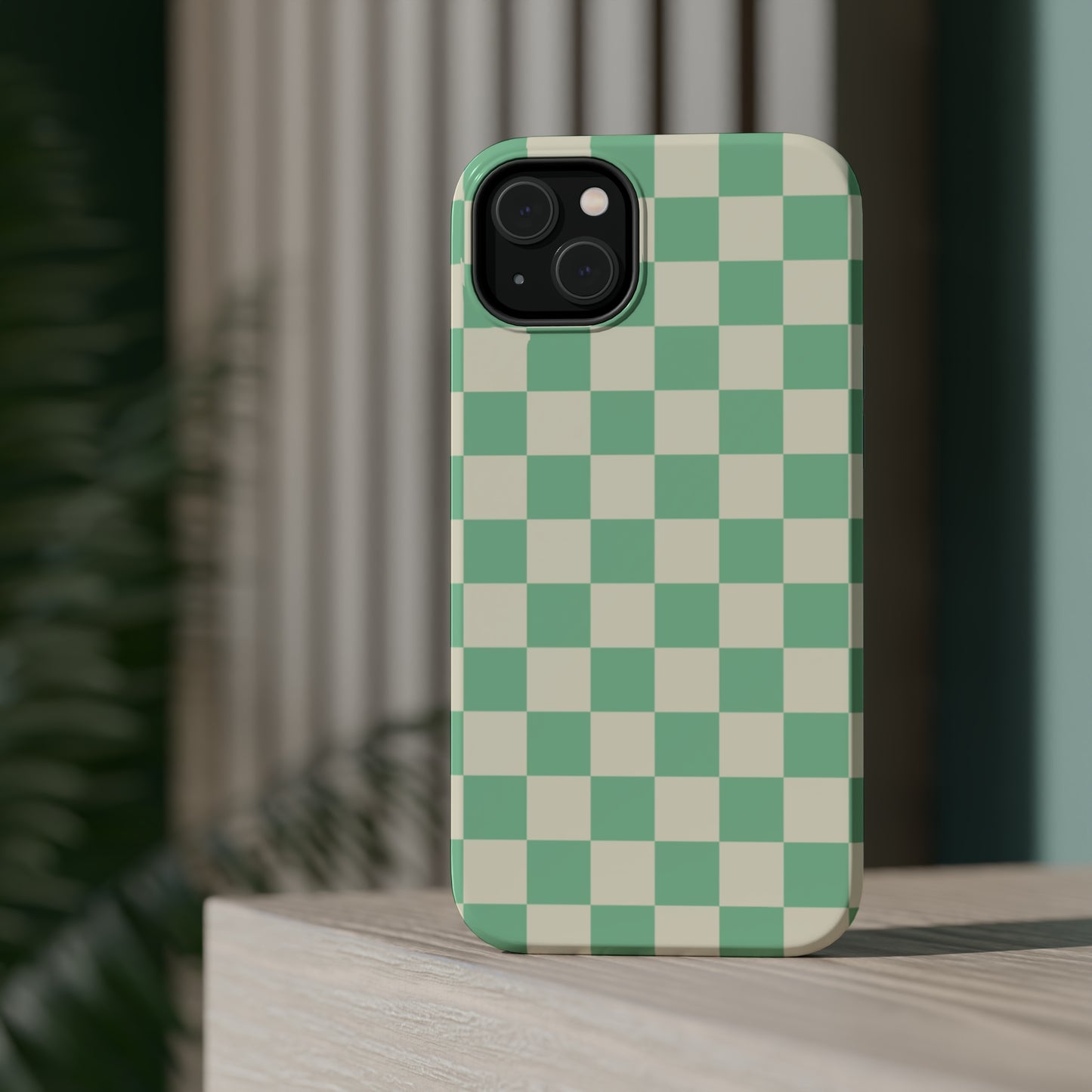 Retro Mint Checkers MagSafe Tough Case