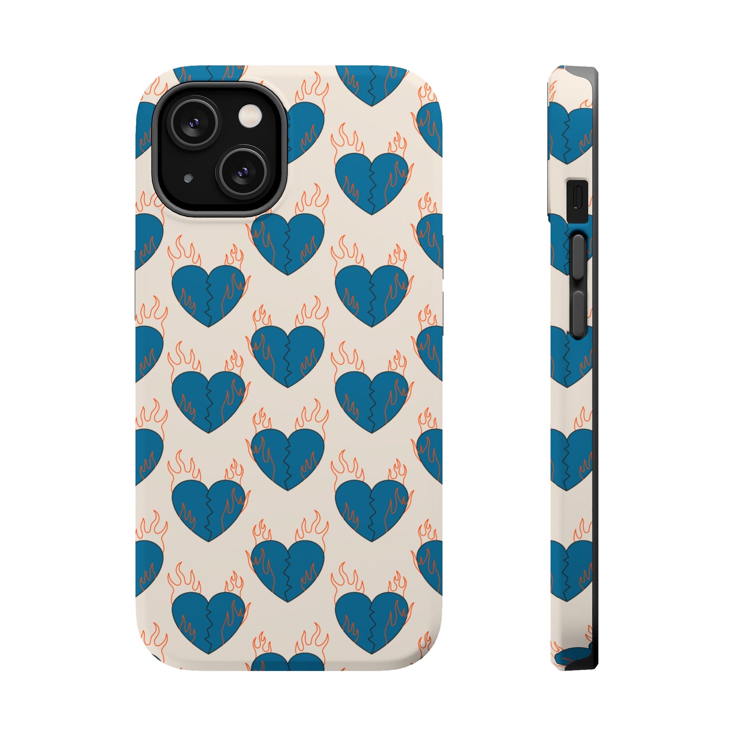 Flaming Broken Love MagSafe Tough Case