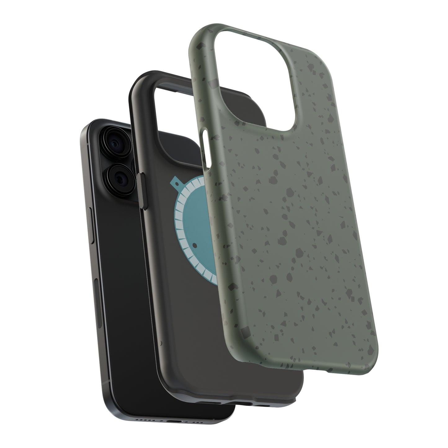 Olive Green Terrazzo MagSafe Tough Case