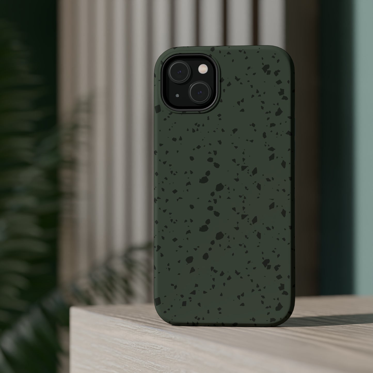 Olive Green Terrazzo MagSafe Tough Case