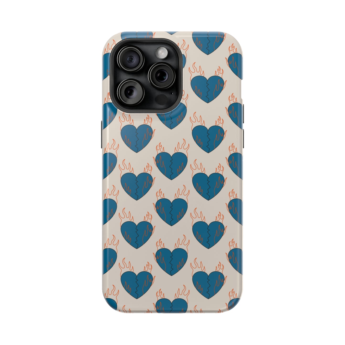 Flaming Broken Love MagSafe Tough Case