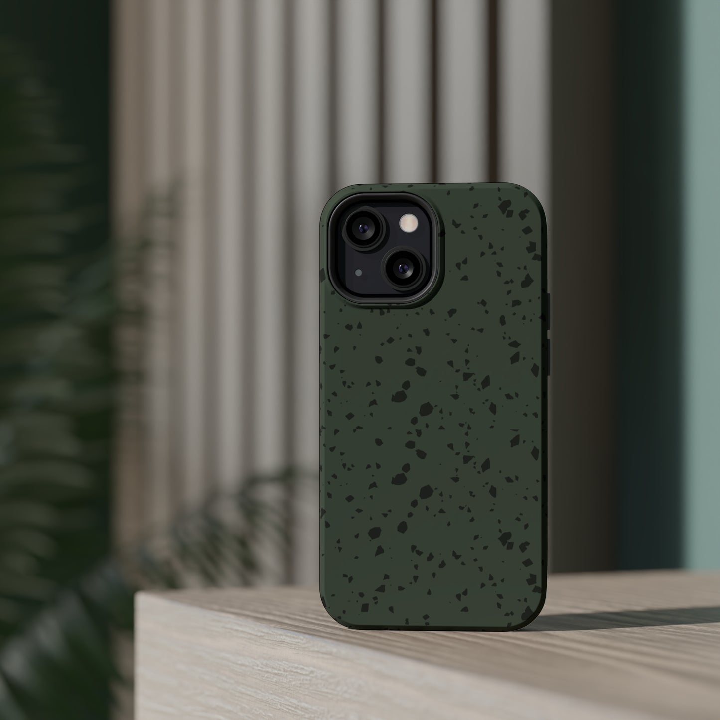Olive Green Terrazzo MagSafe Tough Case