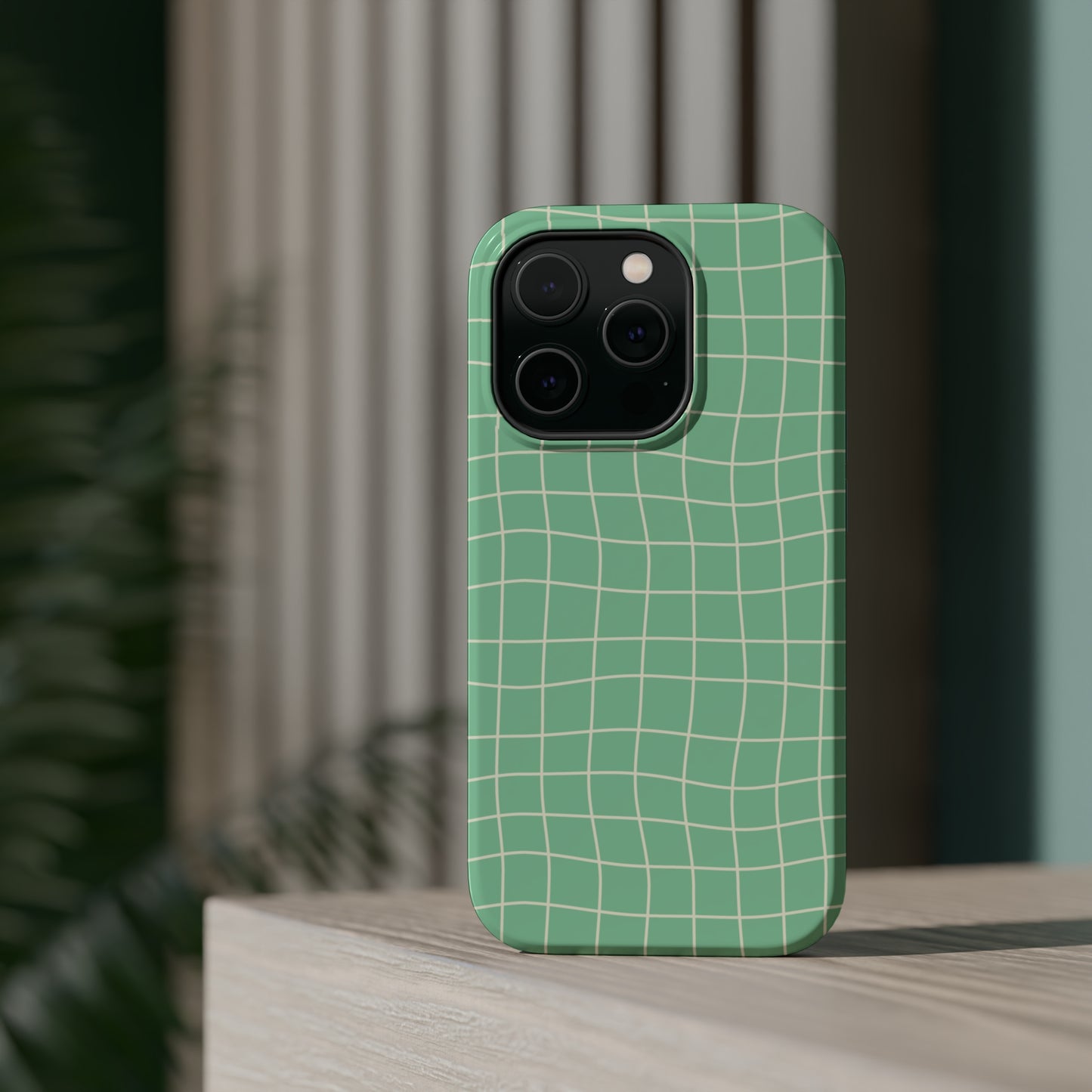 Pistachio Dizzy Grid MagSafe Tough Case