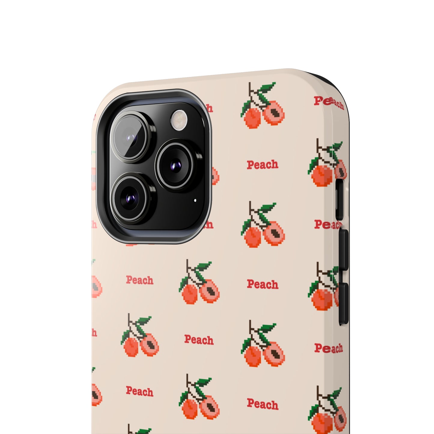 Pixelated Peach Tough iPhone Case