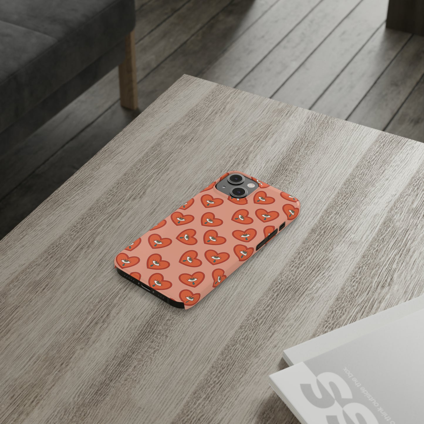 Psychedelic Heart Snap Case