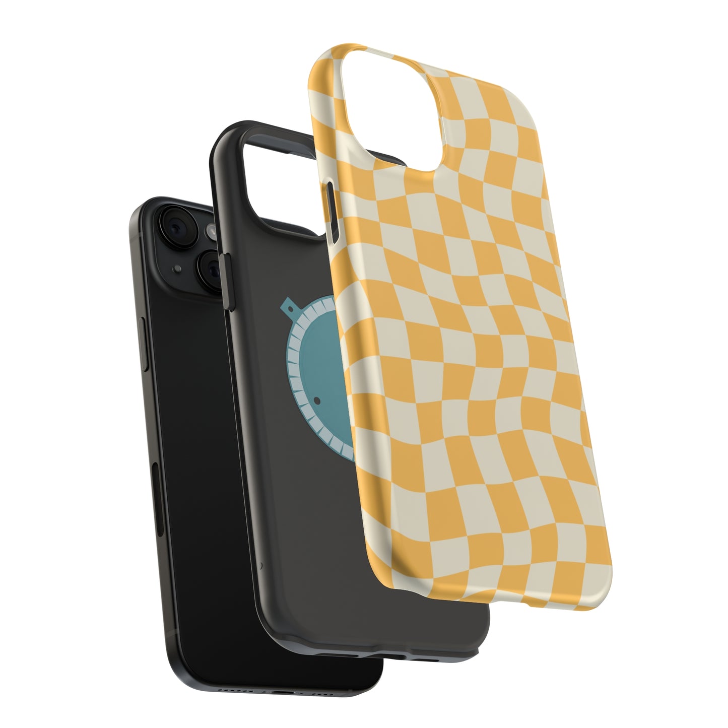 Lime Crazy Checkers MagSafe Tough Case