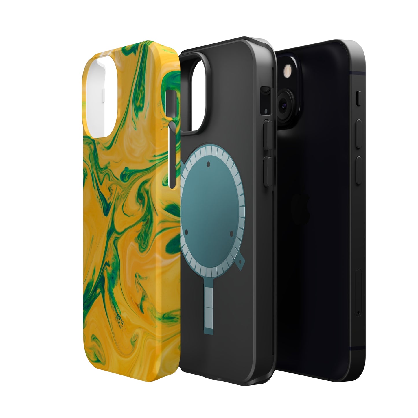 Lime Liquid marble MagSafe Tough Case