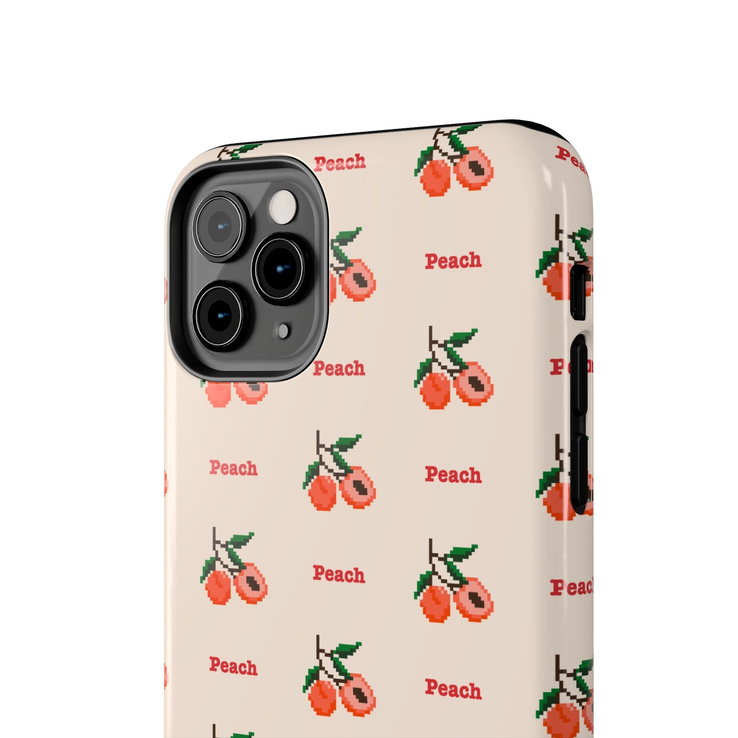 Pixelated Peach Tough iPhone Case