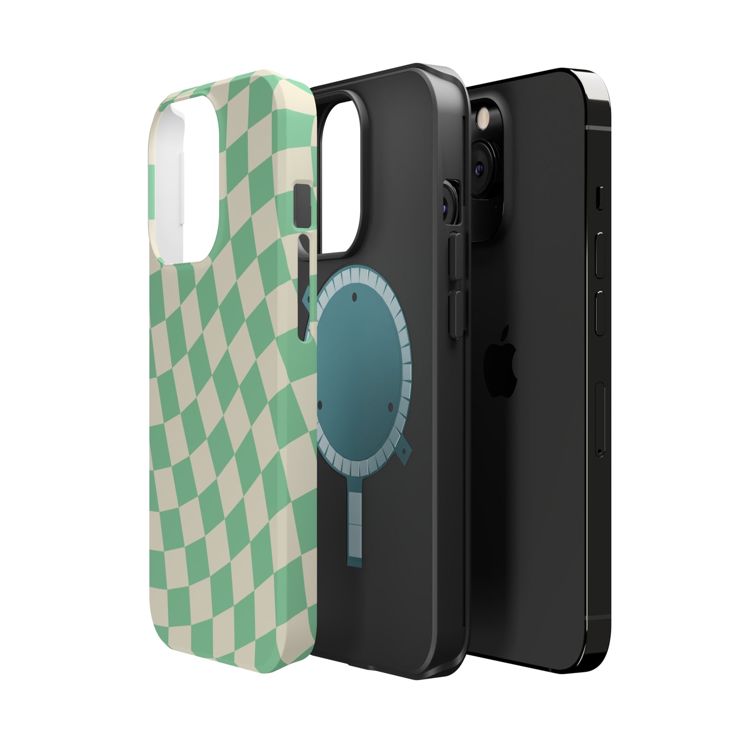 Pistachio Checkers MagSafe Tough Case