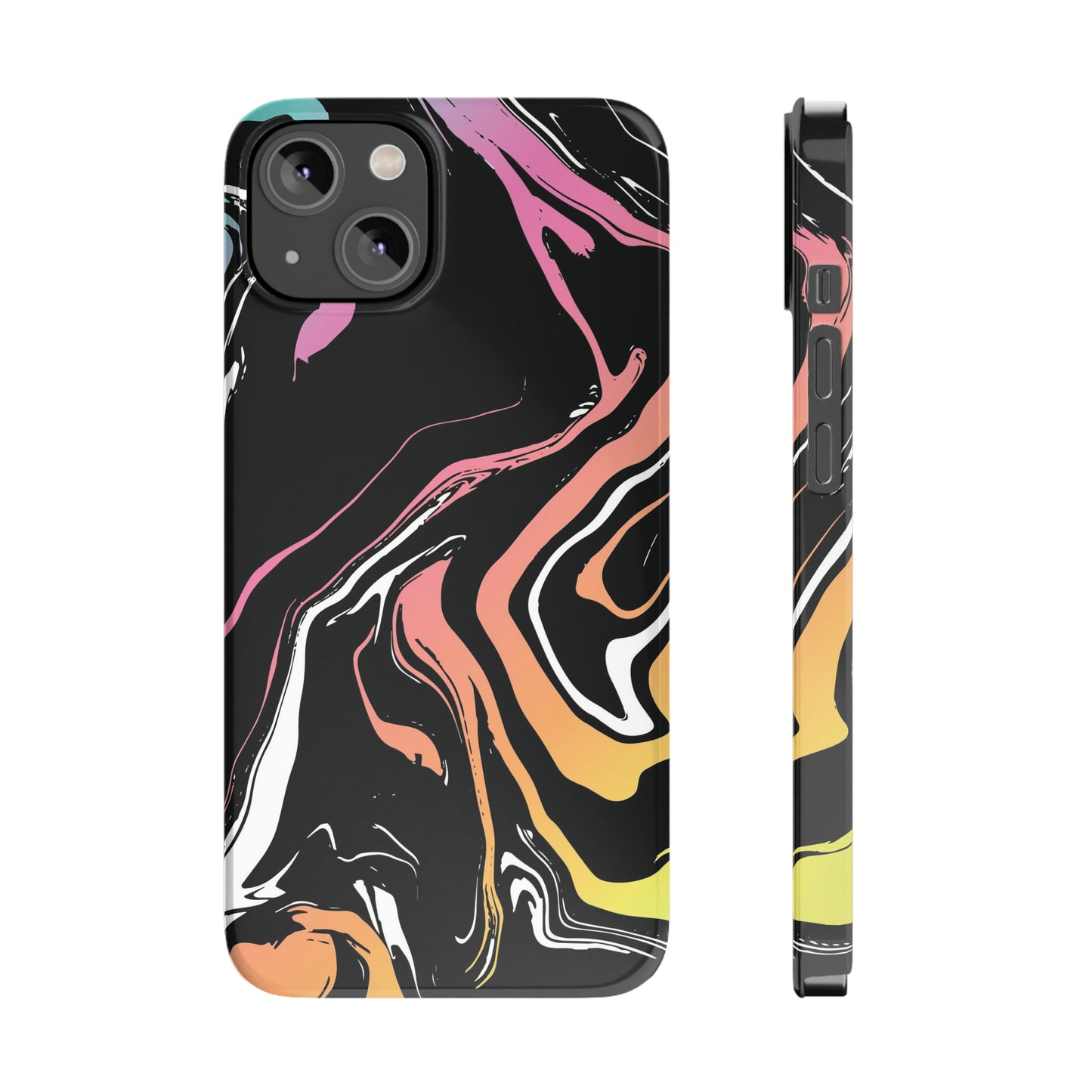 Acid marble pattern Snap Case