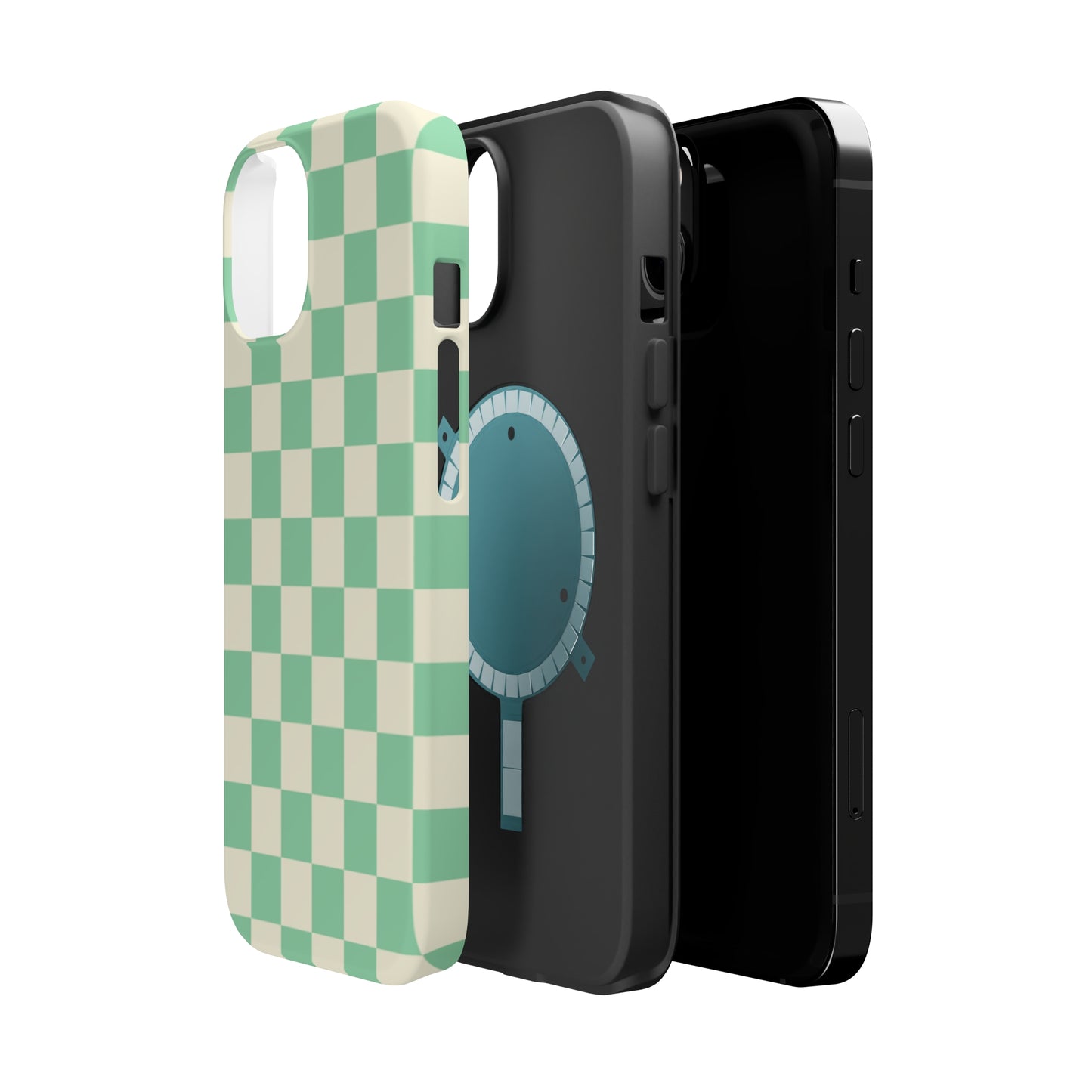 Retro Mint Checkers MagSafe Tough Case