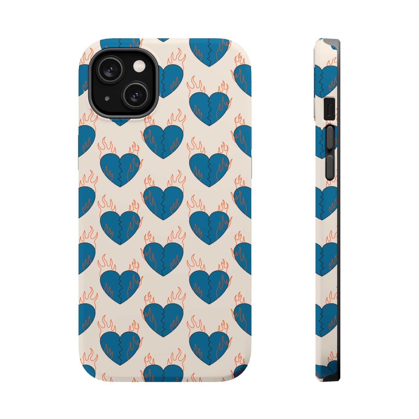 Flaming Broken Love MagSafe Tough Case