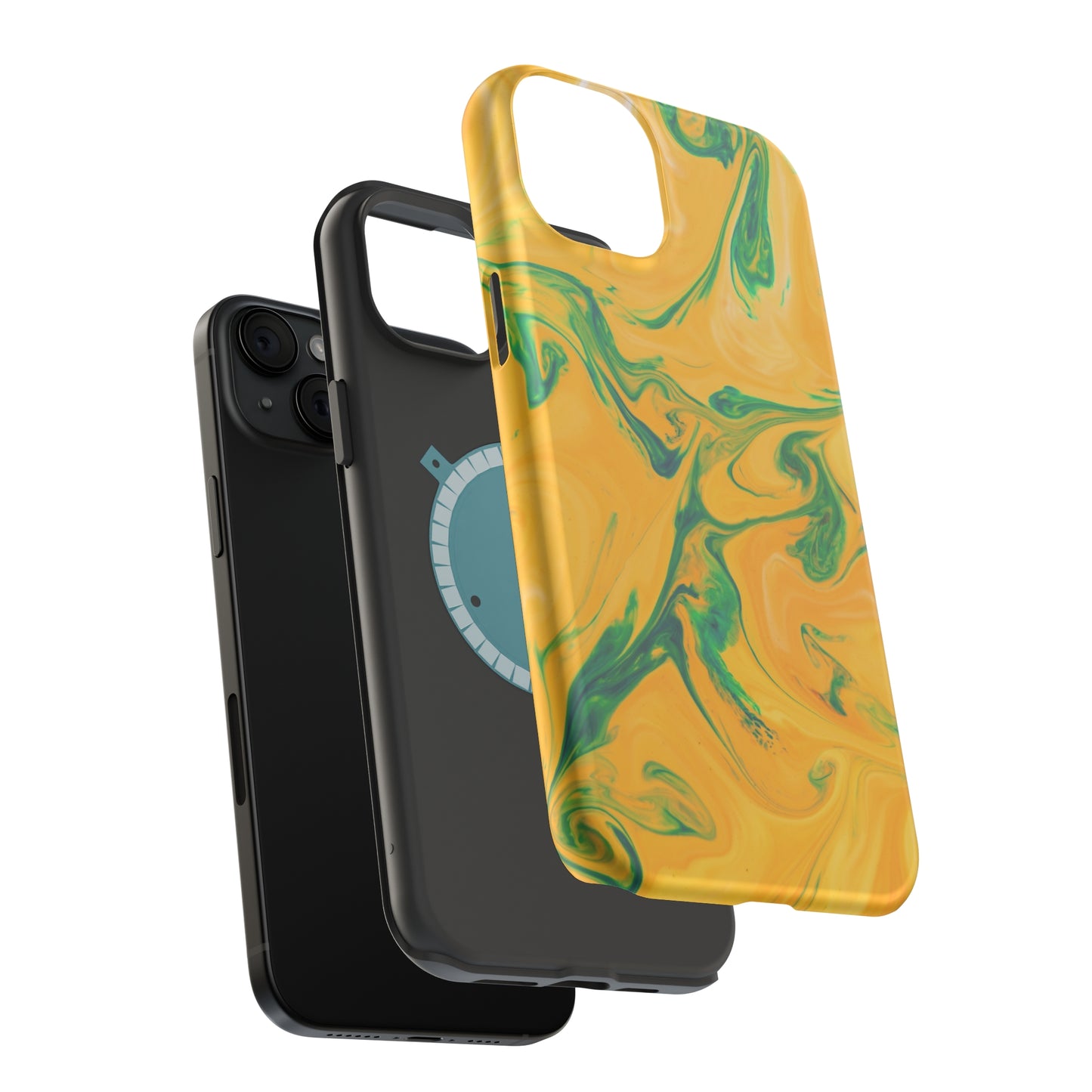 Lime Liquid marble MagSafe Tough Case