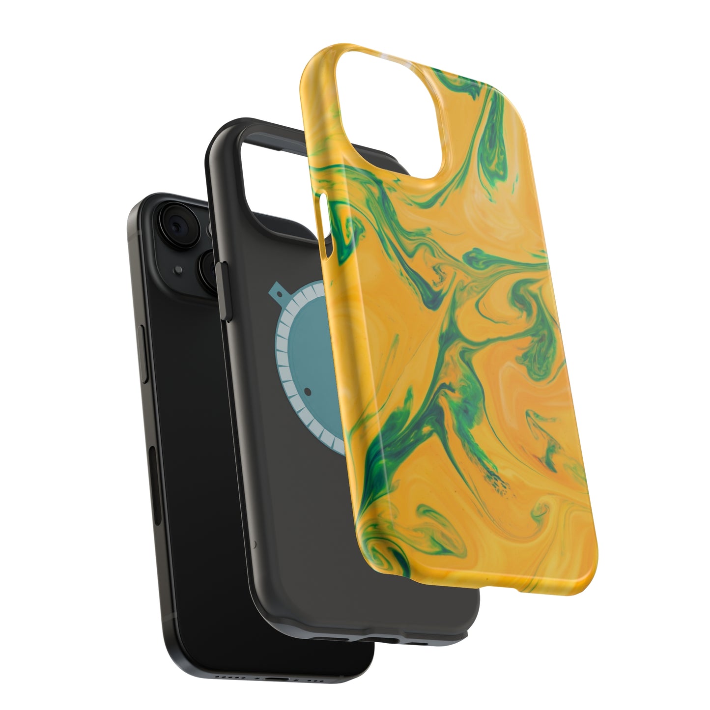 Lime Liquid marble MagSafe Tough Case