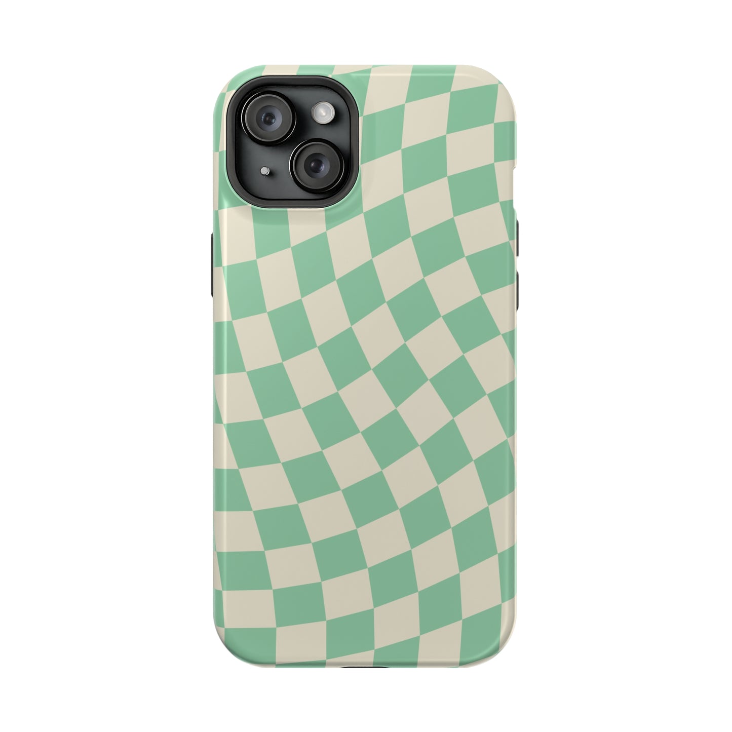 Pistachio Checkers MagSafe Tough Case