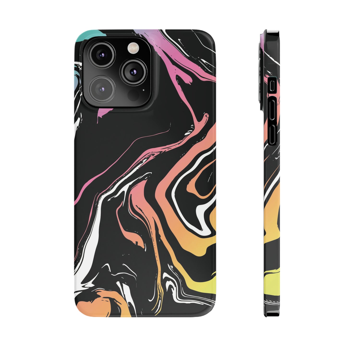 Acid marble pattern Snap Case