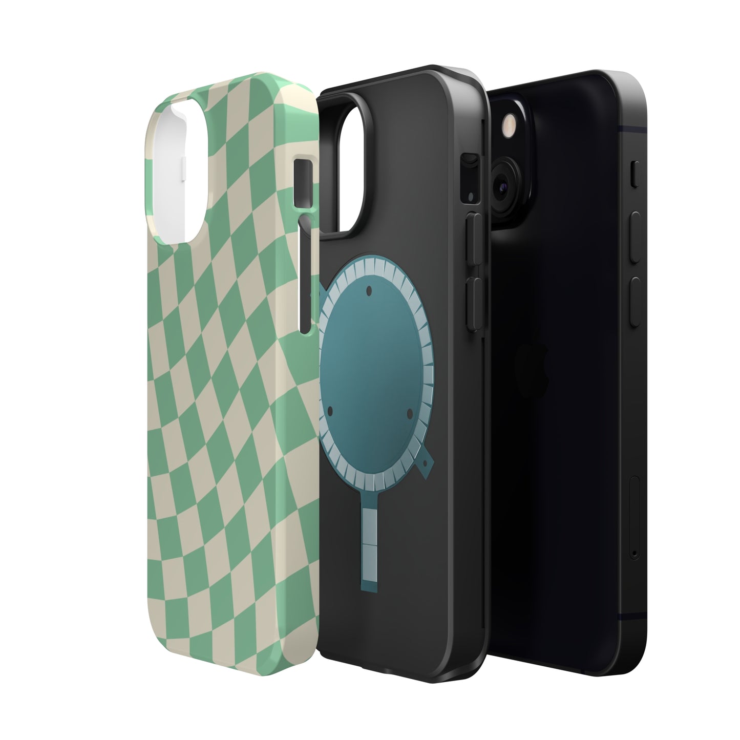 Pistachio Checkers MagSafe Tough Case