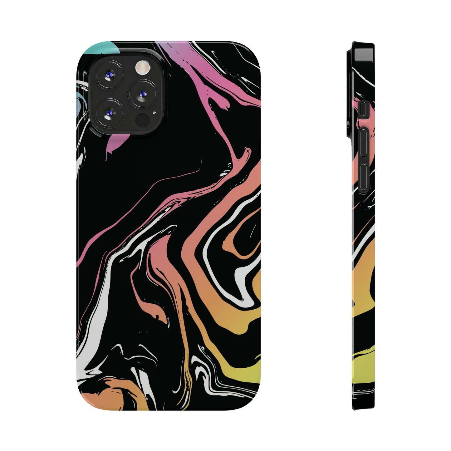 Acid marble pattern Snap Case