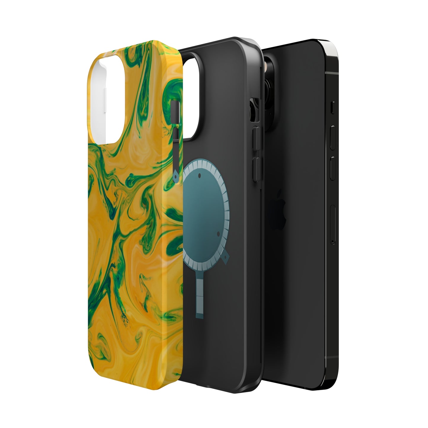 Lime Liquid marble MagSafe Tough Case